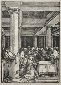Život Panny Marie: Představení Ježíše v chrámu, 1504-1505. od Albrecht Dürer