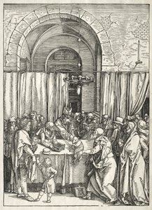 Život Panny: Odmítnutí Joachimovy oběti od Albrecht Dürer