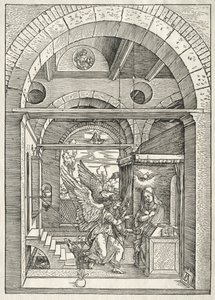 Život Panny Marie: Zvěstování, 1504-1505. od Albrecht Dürer