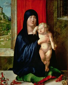 Madonna a dítě, kolem 1496-99 (reverzní viz 61322)