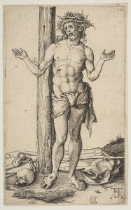 Muž bolesti s nataženýma rukama, ca. 1500. od Albrecht Dürer