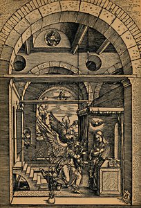 Maria Verkundigung, Zvěstování, c1503. od Albrecht Dürer