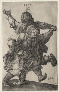 Tančící selský pár od Albrecht Dürer