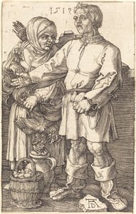 Selský pár na trhu od Albrecht Dürer