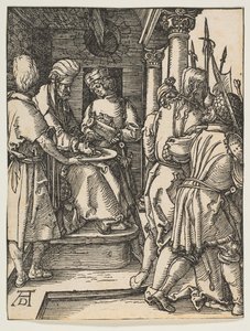 Pilát si myje ruce, z The Small Passion, ca. 1509. od Albrecht Dürer