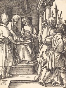 Pilát si myje ruce, pravděpodobně c. 15091510. od Albrecht Dürer