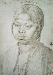 Portrét Kateřiny, mulatky z portugalského Bradao, 1521 od Albrecht Dürer