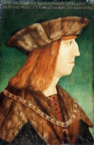 Portrét císaře Maxmiliána I. 1459-1519, po roce 1504 od Albrecht Dürer