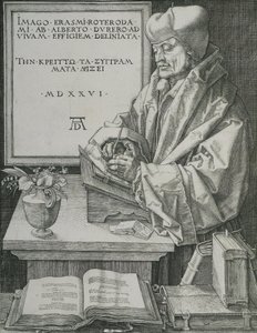 Portrét Erasma, 1526 od Albrecht Dürer