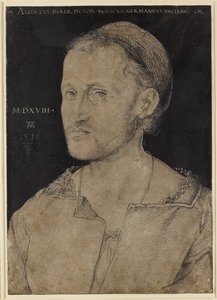 Portrét Hanse Burgkmaira, 1518 (uhlí) od Albrecht Dürer
