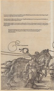 Providentia, list 3 ze série „Velký triumfální vůz“ od Albrecht Dürer