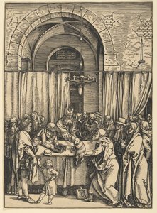 Odmítnutí Jáchymovy oběti, ze Života Panny Marie od Albrecht Dürer