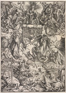 Zjevení svatého Jana: Sedm andělů s trubkami od Albrecht Dürer
