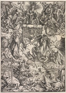 Zjevení svatého Jana: Sedm andělů s trubkami, 1511. od Albrecht Dürer