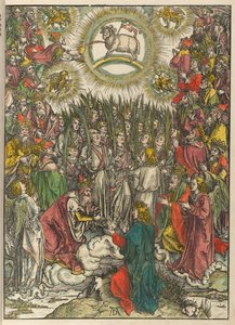 Zjevení svatého Jana: Klanění Beránkovi od Albrecht Dürer