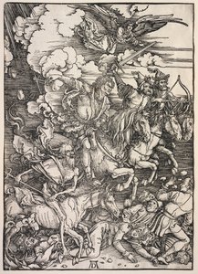 Zjevení svatého Jana: Čtyři jezdci, 1511. od Albrecht Dürer
