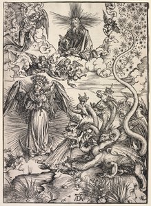 Zjevení svatého Jana: Žena oděná sluncem od Albrecht Dürer
