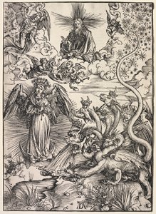 Zjevení svatého Jana: Žena oděná sluncem, 1511. od Albrecht Dürer