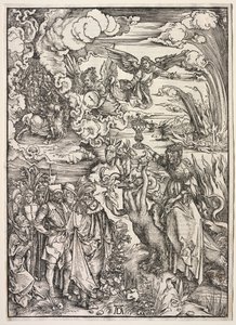 Zjevení svatého Jana: Babylonská žena, 1511. od Albrecht Dürer