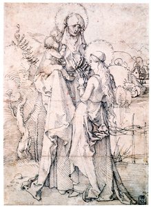 Svatá Anna s dítětem a Pannou Marií, c1500 od Albrecht Dürer