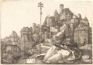 Svatý Antonín Čtení od Albrecht Dürer