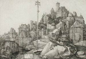Čtení o svatém Antonínovi od Albrecht Dürer