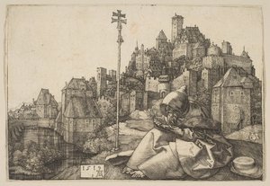 Saint Anthony Reading, 1519. od Albrecht Dürer
