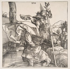 Svatý Kryštof od Albrecht Dürer