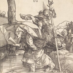 Svatý Kryštof, 1511. od Albrecht Dürer