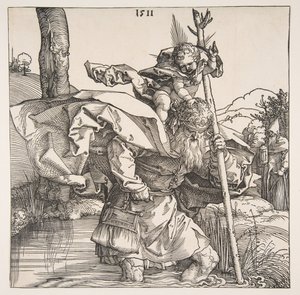 Svatý Kryštof, 1511. od Albrecht Dürer