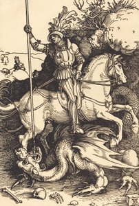 Saint George Killing the Dragon, 15011504. od Albrecht Dürer