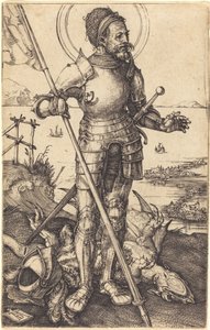 Svatý Jiří stojící od Albrecht Dürer