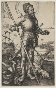 Saint George Standing, ca. 1502. od Albrecht Dürer