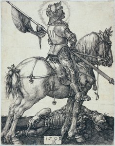 Svatý Jiří na koni (Bartsch 54) od Albrecht Dürer