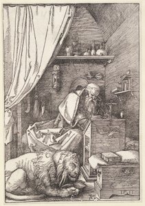 Svatý Jeroným ve své cele od Albrecht Dürer