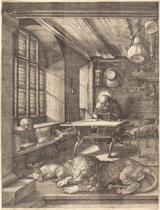 Svatý Jeroným ve své pracovně od Albrecht Dürer
