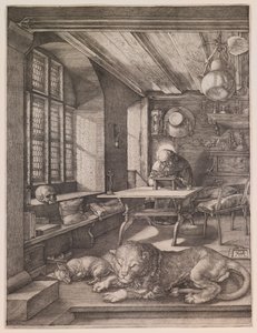 Svatý Jeroným ve své pracovně od Albrecht Dürer