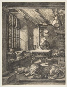 Svatý Jeroným ve své pracovně od Albrecht Dürer