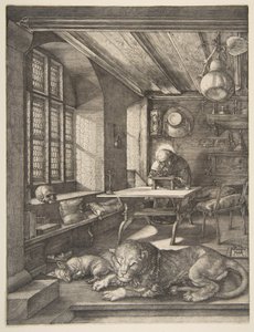 Svatý Jeroným ve své pracovně od Albrecht Dürer