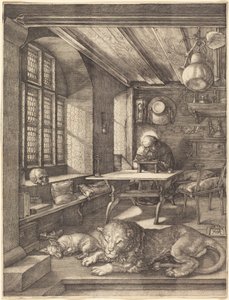 Svatý Jeroným ve své pracovně od Albrecht Dürer