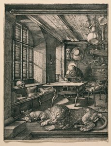 Svatý Jeroným ve své cele od Albrecht Dürer