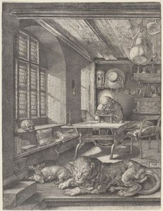 Svatý Jeroným ve své pracovně od Albrecht Dürer