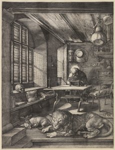 Svatý Jeroným ve své pracovně, 1514 od Albrecht Dürer