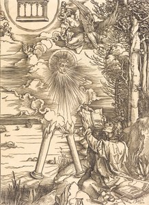 Svatý Jan požírající knihu, pravděpodobně c. 14961498. od Albrecht Dürer