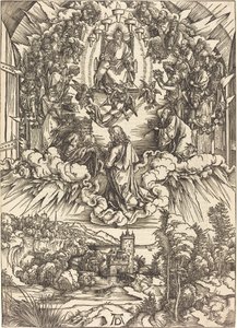 Svatý Jan před Bohem a staršími od Albrecht Dürer