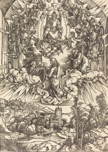 Svatý Jan před Bohem a staršími, pravděpodobně c. 14961498. od Albrecht Dürer