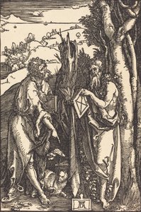 Svatý Jan Křtitel a svatý Onuphrius, c. 1504. od Albrecht Dürer