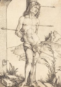 Saint Sebastian Bound to the Column, pravděpodobně 14981499. od Albrecht Dürer