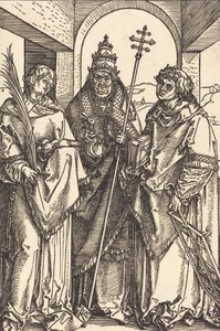 Svatí Štěpán, Sixtus a Vavřinec, pravděpodobně kolem r. 15041505. od Albrecht Dürer