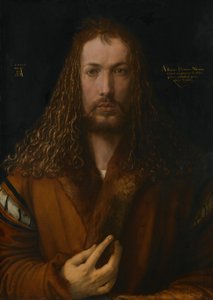 Autoportrét s rouchem lemovaným kožešinou od Albrecht Dürer